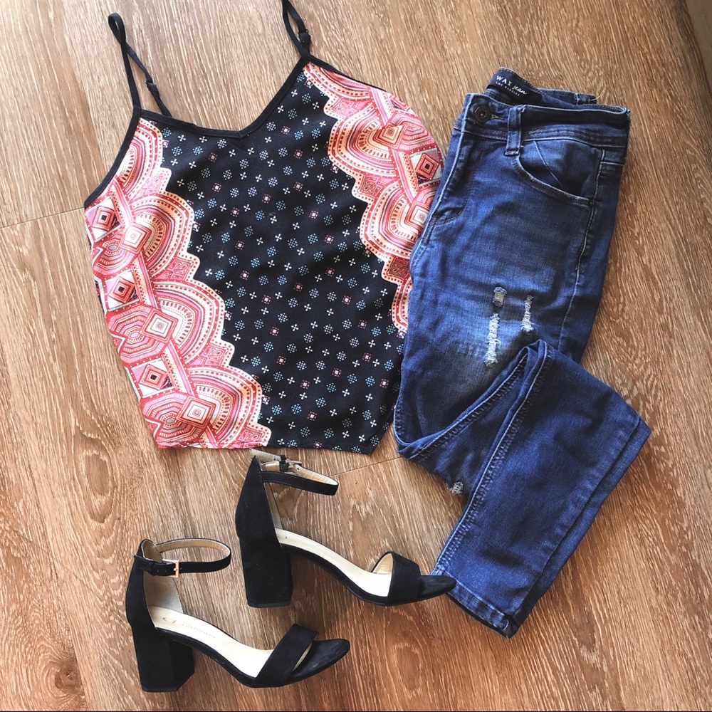 Patterned Tank Top